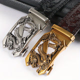 2pcs Men'S Genuine Leather Belts - Automatic Buckle, Black & Brown, Casual Jeans & Pants Belts, Durable & Stylish, Perfect Gift for Men, Everyday Comfort, Stylish Accessory, Sophisticated Design, Highquality Craftsmanship, Be