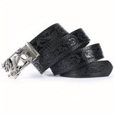 2pcs Men'S Genuine Leather Belts - Automatic Buckle, Black & Brown, Casual Jeans & Pants Belts, Durable & Stylish, Perfect Gift for Men, Everyday Comfort, Stylish Accessory, Sophisticated Design, Highquality Craftsmanship, Be