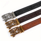 2pcs Men'S Genuine Leather Belts - Automatic Buckle, Black & Brown, Casual Jeans & Pants Belts, Durable & Stylish, Perfect Gift for Men, Everyday Comfort, Stylish Accessory, Sophisticated Design, Highquality Craftsmanship, Be