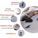 PANGDUBE Pregnancy Pillow 130*70cm Sleeping Waist Pillow for Pregnant Women Nursing Pillow Breastfeeding Cushion for Women - Mein Shop