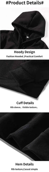 Hoodie Male Hip Hop Loose Oversize Hoody Men's Sportswear Fashion o-Neck Hoodies Men Sweatshirt Harajuku Streetwear Pullovers