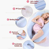 PANGDUBE Pregnancy Pillow 130*70cm Sleeping Waist Pillow for Pregnant Women Nursing Pillow Breastfeeding Cushion for Women - Mein Shop