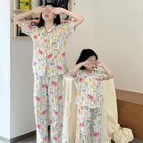Family Pijama Set Mother and Daughter Matching Sleepwear Suit Mom and Baby Girl Same Home Clothes Mommy and Me Nightgown Outfits - Mein Shop