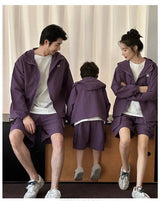 Family Matching Clothes Sets Men Women Baby Coat Shorts Suit Couples Kids Family Look Clothing Parent-Child Matching Costume - Mein Shop