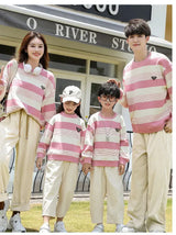 Family Couple Sweatshirts Matching Set Fashion Autumn Father Mother and Son Daughter Clothes Korean Parents and Children Outfits - Mein Shop