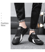 2025 New Men Slippers Trend Baotou Shoes for Men Summer Breathable Casual Shoe Vulcanized Flats Male Sneakers Half Slip-on Shoes