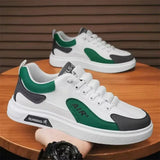 Trend New Men's Shoes Leather Fashion Low-top Men's Casual Trendy Shoes Running Sports