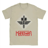 Men's T-Shirt Manowars Casual Pure Cotton Tee Shirt Short Sleeve T Shirts O Neck Tops 4XL 5XL