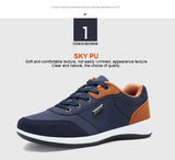 Leather Men Shoes Sneaker Trend Sports Running Breathable Men‘s Sneakers Non-slip Footwear Shoe for Male Walking Autumn