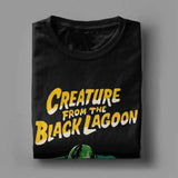 Men T-Shirts Creature From The Black Lagoon Creative Pure Cotton Tees Short Sleeve T Shirt Crewneck Tops New Arrival