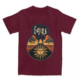 Men T-Shirt Gojiras Music Heavy Metal T-Shirts Hip Hop Humor Beach Tee Shirt Y2K Basic Custom Logo Cotton Tops Gift Idea