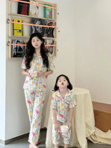 Family Pijama Set Mother and Daughter Matching Sleepwear Suit Mom and Baby Girl Same Home Clothes Mommy and Me Nightgown Outfits - Mein Shop