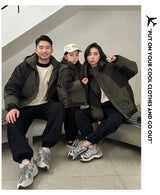 Family Matching Warm Clothes Winter Daughter Mother Thick Padded Coat Son Father Quilted Jacket Parents and Children Clothing - Mein Shop