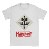 Men's T-Shirt Manowars Casual Pure Cotton Tee Shirt Short Sleeve T Shirts O Neck Tops 4XL 5XL