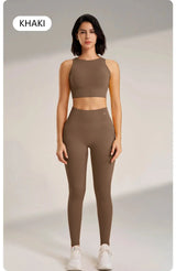 Yoga Clothing Set Women's High Waisted Leggings and Top Two Piece Seamless Fitness Exercise Clothing Fitness Workout Underwear - Mein Shop