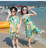 Family Fashion Beach Father and Son Outfits Vacation Look Mother Daughter Baby Girl Dress Holiday Parents and Children Clothes Mein Shop