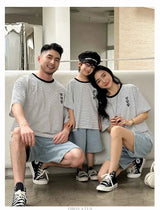 Family Vacation 2025 Summer Tshirt Shorts Clothing Set Family Matching Outfit Holiday Party Clothes Wear Couple Child Costume