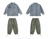 Spring Autumn Korean Parent-Child Clothing Set Matching Outfits for the Family Look Jacket Pants Clothes Set Dad Mum Kids Wear - Mein Shop