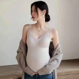 Neue Mode Schwangere Damen Weste Warmes Top für Herbst und Winter, kein BH nötig, Stilltop für werdende Mütter