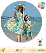 Family Fashion Beach Father and Son Outfits Vacation Look Mother Daughter Baby Girl Dress Holiday Parents and Children Clothes Mein Shop