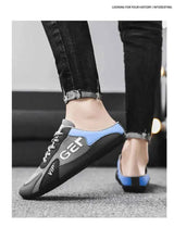 2025 New Men Slippers Trend Baotou Shoes for Men Summer Breathable Casual Shoe Vulcanized Flats Male Sneakers Half Slip-on Shoes