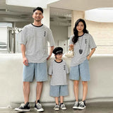 Family Vacation 2025 Summer Tshirt Shorts Clothing Set Family Matching Outfit Holiday Party Clothes Wear Couple Child Costume