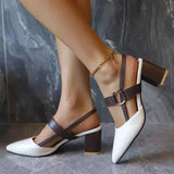 Women's Shoes Trend 2025 Shoe Genuine Medium Heel Block Heels Mirror Luxury Designer Chunky Sandals Ladies Sexy Sandal