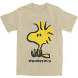 Men Women T Shirt Woodstock Cartoon T-Shirts Trendy Cool Summer Tees Funny Custom Logo 100 Cotton Clothing Gift Idea