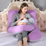 Pregnant Pillow Case Maternity Pillow Case Pure Cotton Cover Multifunction U-shape for Pregnant Women - Mein Shop