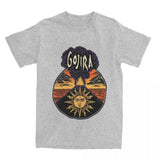 Men T-Shirt Gojiras Music Heavy Metal T-Shirts Hip Hop Humor Beach Tee Shirt Y2K Basic Custom Logo Cotton Tops Gift Idea