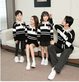 Sweater for The Whole Family Polo Knit Tops Fashion Mom and Daughter Child Girl Matching Jumper Dad and Son Baby Boy Knitwear - Mein Shop