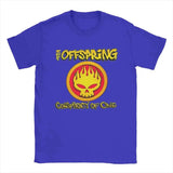 Men's T-Shirts The Offspring Novelty Pure Cotton Tee Shirt Short Sleeve T Shirts Crewneck Clothing Printing