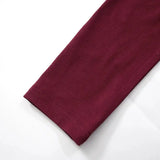 Wine Red T-shirts for Women 2025 Autumn Long Sleeve Split Slim Fit Tee Shirt Female Clothing Y2K Tunics Crop Tops Streetwear - Mein Shop