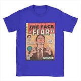 Men T-Shirts The Office Face Fear Dwight Fun Pure Cotton Tees Short Sleeve T Shirt Round Collar Clothes New Arrival