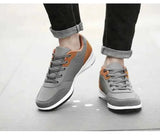 Leather Men Shoes Sneaker Trend Sports Running Breathable Men‘s Sneakers Non-slip Footwear Shoe for Male Walking Autumn