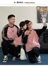 Parents and Children Warm Sweatshirts for The Whole Family Clothes Winter Father Mother and Son Daughter Thick Long Sleeve Tops - Mein Shop