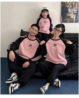 Parents and Children Warm Sweatshirts for The Whole Family Clothes Winter Father Mother and Son Daughter Thick Long Sleeve Tops - Mein Shop