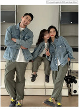 Spring Autumn Korean Parent-Child Clothing Set Matching Outfits for the Family Look Jacket Pants Clothes Set Dad Mum Kids Wear - Mein Shop