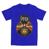 Men T-Shirt Gojiras Music Heavy Metal T-Shirts Hip Hop Humor Beach Tee Shirt Y2K Basic Custom Logo Cotton Tops Gift Idea