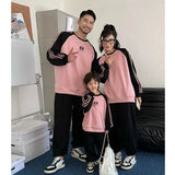 Parents and Children Warm Sweatshirts for The Whole Family Clothes Winter Father Mother and Son Daughter Thick Long Sleeve Tops - Mein Shop