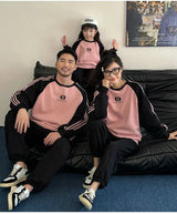 Parents and Children Warm Sweatshirts for The Whole Family Clothes Winter Father Mother and Son Daughter Thick Long Sleeve Tops - Mein Shop