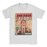 Men T-Shirts The Office Face Fear Dwight Fun Pure Cotton Tees Short Sleeve T Shirt Round Collar Clothes New Arrival