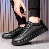 Leather Men Shoes Sneakers Trend Casual Shoe Breathable Leisure Male Sneakers Non-slip Footwear Men Vulcanized Shoes