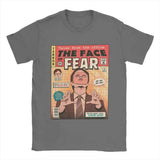 Men T-Shirts The Office Face Fear Dwight Fun Pure Cotton Tees Short Sleeve T Shirt Round Collar Clothes New Arrival