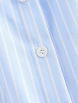 Women's Striped Blouse Multicolored Shirt Office Female's Top 2024 Summer Solid Shirt Elegant Comfortable Loose Fitting Shirts - Mein Shop