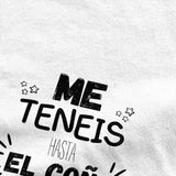 Men You Have Me Up To The Balls T Shirts Spanish Phrases Jokes Pure Cotton Tops Funny Short Sleeve O Neck Tees Big Size T-Shirt