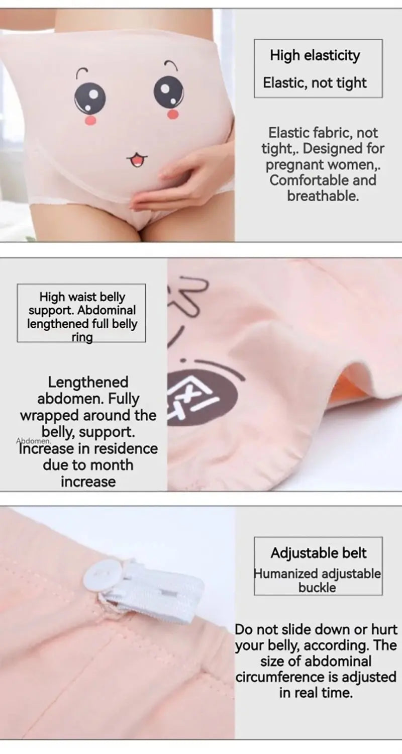 Cotton Panties For Pregnant Maternity Underwear Panty Clothes for Pregnant Women Pregnancy Brief High Waist Maternity Intimates - Mein Shop