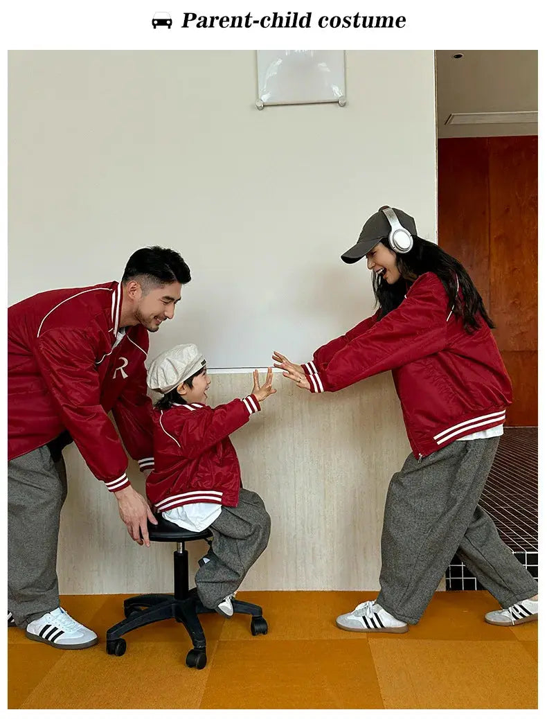 Winter Family Warm Coat Fashion Parent-child Matching Clothes Mom Dad Baby Clothing Korean Father Mother Son Daughter Thick Coat - Mein Shop