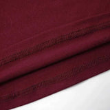 Wine Red T-shirts for Women 2025 Autumn Long Sleeve Split Slim Fit Tee Shirt Female Clothing Y2K Tunics Crop Tops Streetwear