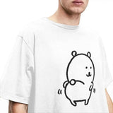 Men Women's T Shirt Joke Bear T Shirts Harajuku Summer Tees Classic Print 100% Cotton Tops Birthday Gift